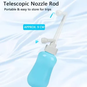 Portable 360ml Modern Bidet Floor Mounted Vertical Spray Eco Friendly Toilet Bathroom Outdoor Hotel Use Nozzle Self Cleaning