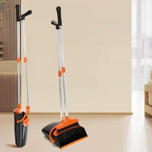 Portable Broom And Dustpan Set With Foldable Handle For Easy Carry And Quick Cleaning Anywhere