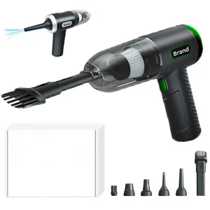 Portable Car Vacuum Blower Rechargeable Handheld Duster Blow Air Gun High Power Cordless Mini Vacuum Cleaner with Pump