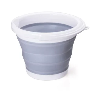 Portable Collapsible Washing Water Bucket Plastic Folding Bucket With Carry Handle