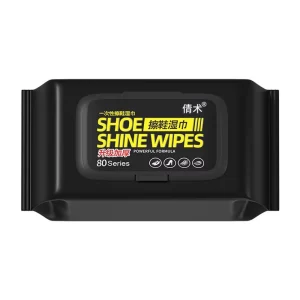 Portable Disposable White Shoe Tissue Wipes Strong Decontamination Cleaning Square Wet Wipes No Wash Artifact