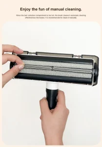 Portable Double Sided Pet Fur Removal Roller Anti-slip Handle Lint Cleaner Reusable Pet Hair Brush for Indoor Daily Use