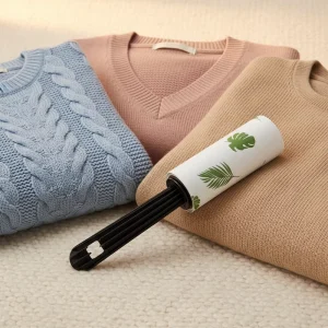 Portable Eco Friendly Pet Hair Removal Lint Roller with Strong Adhesive for Cleaning Clothes