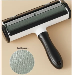 Portable Eco Friendly Pet Hair Remover Self Cleaning Lint Roller Gentle Grooming Brush Massage for Dogs Cats Travel Friendly
