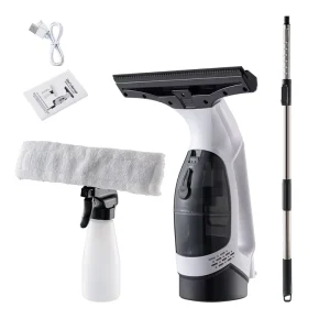 Portable Electric Window Cleaner Vacuum Cleaner for Car and Home Use Cordless Rechargeable Cleaning Brush