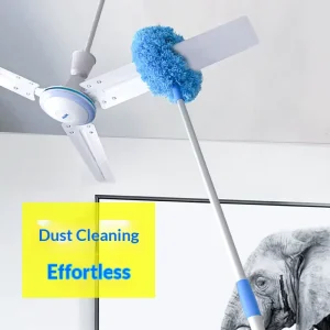 Portable Flexible Ceiling Fan Cleaning Duster with Microfiber Head