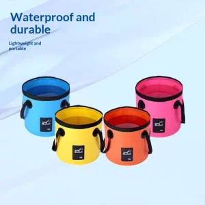 Portable Folding Waterproof Bucket Outdoor Camping Fishing Bucket Handheld Home Foot Soaking Bucket in Stock
