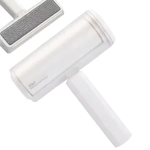 Portable Furniture Cloth Dog Cat Fur Removal 2 in 1 Double Sided Extra Sticky Lint Roller Reusable Pet Hair Removal Brush Roller