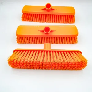 Portable Lightweight PP Plastic Bathroom Cleaning Brush with Sponge Design Push Broom Outdoor Heavy Duty Floor
