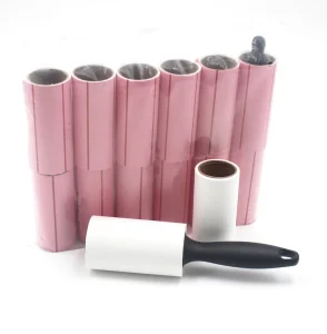Portable Lint Remover Roller Kit with 12 Refill Rolls Extra Sticky for Clothing Upholstery Pet Hair