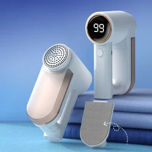 Portable Lint Remover Smart Digital 3-Speed Adjustable Fabric Shaver with Large Lint Box