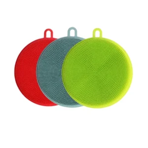 Portable Multi Use Kitchen Supplies Gadgets Reusable Easy to Clean Silicone Oval Dishwashing Brushes Dishwasher Dish Bowls Brush