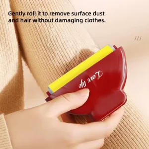 Portable Pet Hair Remover Sticky Roller Sewing Accessory Washable Reusable Lint Sticking Roller for Clothes and Furniture