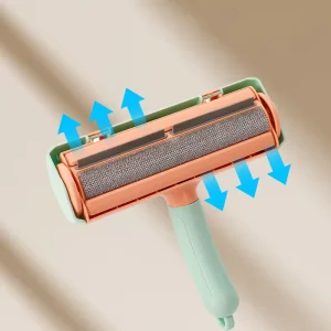 Portable Plastic Animal Self Cleaning Hair Remover Roller Sticky Lint Dog Cat Brush Removal Reusable Pet Grooming