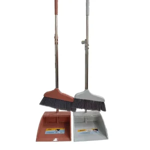 Portable Set of Home Use Sweeping and Cleaning Tools Hand Style Broom and Dustpan Combination for Bathroom Use