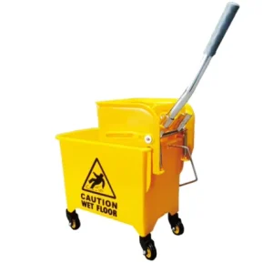 Portable Single-Bucket Water Extraction Vehicle Wringer Single-Use PP Folding Mop Bucket