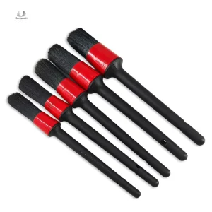 Portable Soft Inner Use Duster Interior Black Brush Cover Cleaning Car Detailing Brush Set with Long Handle