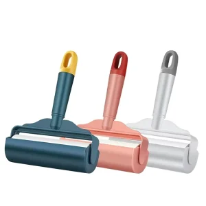 Portable Sticky Washable Clothes Clean Brush Pet Hair Remover Lint Roller Reusable Floor Cleaning Adhesive Roller Dust Remover