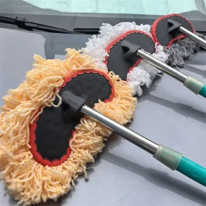Portable Telescopic Eco-Friendly Cleaning Tool Soft Plastic Wash Brush Long Aluminum Handle for Car Wheel Hub Window Cleaning