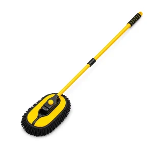 Portable Telescoping Long Handle Soft Chenille Broom Mop Cleaning Brush for Car Wash and Care