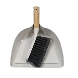 Portable Waterproof Dustpan and Brush Set with Handle and PET Broom Head for Home Use and Easy Cleaning
