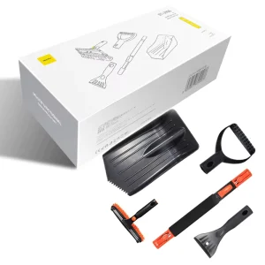 Portable Winter Car Snow Cleaning Tool Set Telescopic Handle Detachable Ice Scraper Window Brush Universal for All Vehicles