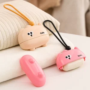 Portable&Washable Lint Roller with Dust Cover Mini Lint Remover for Pet Hair on Clothes Car Seats Compact & Reusable Fuzz Brush