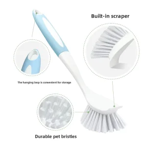 Pot Dish Scrubber Dishwashing Brush Pot Cleaning Tool Long Handle Cleaning Brush Multi Piece Set Kitchen Plastic Brush Zhejiang