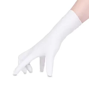Powder Free Medical Disposable Nitrile Examination Gloves CE Certified Class I 9 Inch for Chemical Use