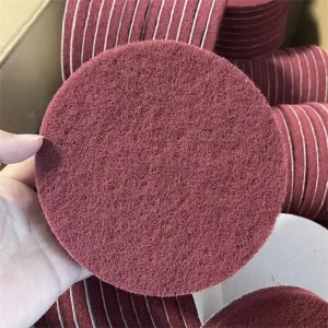 Power Tool Accessories Wear Resistant Industrial Round Scrubbing Scouring Pad
