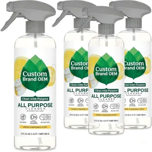 Powerful Lemon Chamomile Scent Wall Cleaning Mold Removal Spray with Trigger Bottle for Flooring