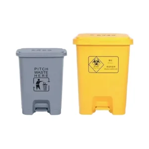 Practical Eco Friendly 15L 25L Pedal Operated Household Waste Bin PP Plastic HDPE Recycle Bin for Outdoor Storage
