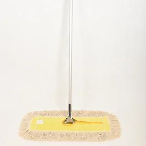 Practical Polished Anodized Aluminum Alloy Handle Cotton Yarn Rectangular Dust Mop for School Classroom Floor