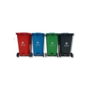 Preface 240 Litre Green Outdoor Plastic Dustbin Waste Bin Wheelie Bin Garbage Bin