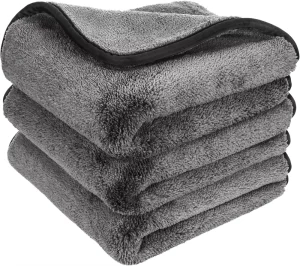 Premium 1200 Gsm Microfiber Car Wash Towel 30*30cm Car Detailing Microfiber Cleaning Car Absorbent Drying Towel for Carwash