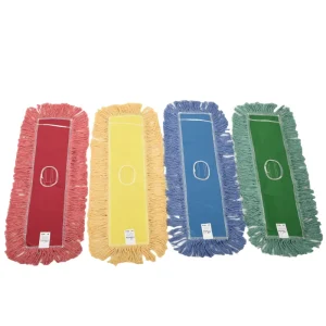 Premium 4 Color Colorfast Yarn Flat Dust Mop Head for Household Commercial Cleaning