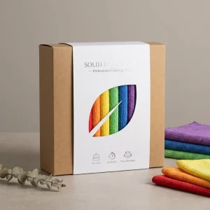 Premium 80/20 Microfiber Cleaning Cloth Bulk Super Absorbent Kitchen Towel Soft Dishcloth Factory Custom Logo Cleaning Rag