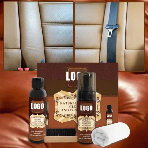 Premium Custom Logo Leather Upholstery Cleaner Kit Deep Cleaning for Sofa Couch Car Seat and Home Use
