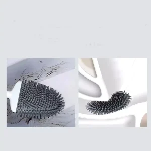 Premium Durable Material Cleaning Set Silicone Toilet Brush and Holder Bathroom Brush Cleaning Tools Brosse WC En Silicone