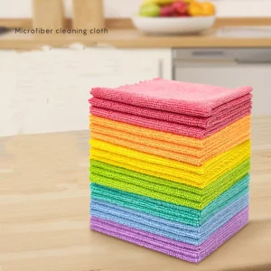 Premium Microfiber Cloth 80% Polyester 20% Polyamide Cleaning Towels for Glass Kitchen Bathroom Automotive