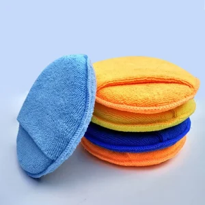 Premium Microfiber Sponges & Scouring Pads for Car Waxing & Polishing Microfiber Car Wash Pockets