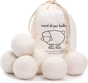 Premium Natural Fabric Softener Washing Ball 6 Pack Laundry Chemical Free Unscented Laundry Balls Dryer