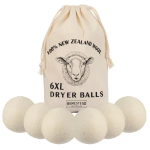 Premium Quality All Natural Organic Wool Dryer Drying Balls Reusable Laundry Softener Discs for Laundry Care