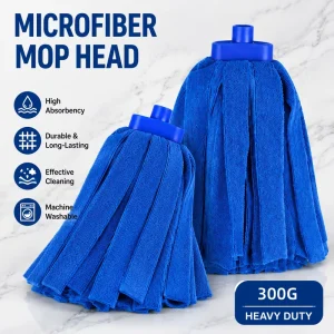 Pressing Wire Microfiber Wet Mop Heads for Household Floor Cleaning