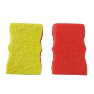 Price Double Sided Powerful Dishwashing Scrub Sponge Heavy Duty Scouring Pad Kitchen Cleaning Sponges
