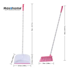 Print Plastic Floor Cleaning Broom and Dustpan Set