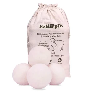Private Label 100% New Zealand Organic Wool Reusable Eco-Friendly Dryer Balls for Laundry Washing Machine