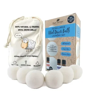 Private Label 100% New Zealand Wool Eco-Friendly Reusable Dryer Balls for Laundry Washing Machine