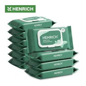 Private Label Biodegradable Flushable Wet Wipes Vitamin E Moist Disposable Toilet Cleaning Butt Wipes