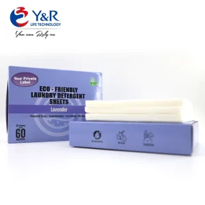 Private Label Laundry Detergent Sheets Custom Logo Eco Friendly Washing Strips for Hotel Business